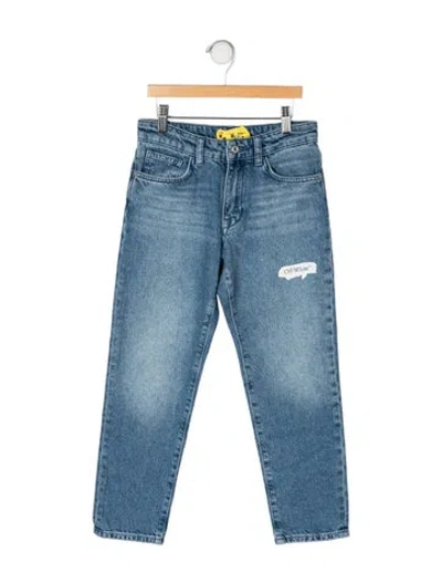 Pre-owned Off-white Kids' Blue Jeans