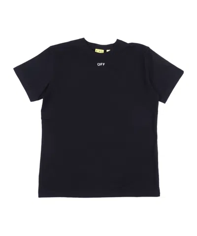 OFF-WHITE OFF-WHITE KIDS GRAPHIC-PRINT CREWNECK T-SHIRT