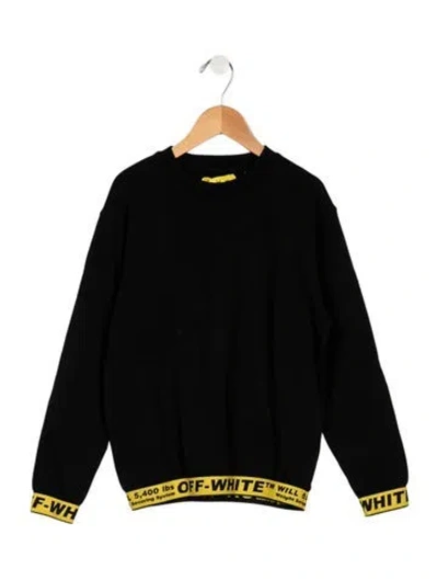 Pre-owned Off-white Kids' Industrial Crew Neck Sweatshirt In Black/yellow