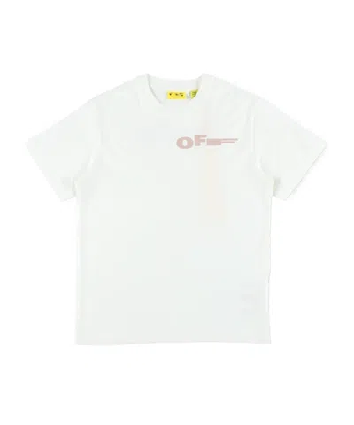 Off-white Kids Logo Printed Crewneck T-shirt