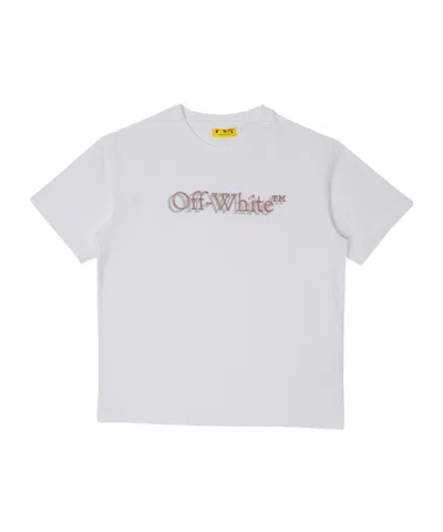 Off-white Kids Logo Printed Crewneck T-shirt