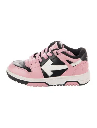 Pre-owned Off-white Kids Low Top Sneakers In Black/pink