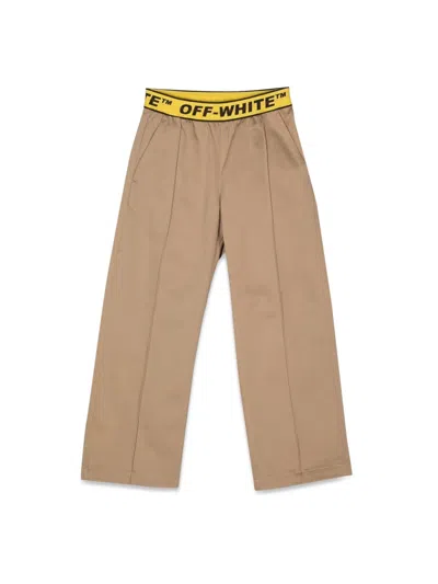 Off-white Kids Mini Industrial Chino Pant In Neutral