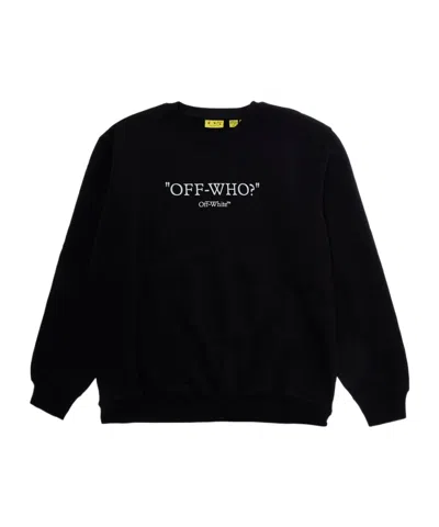 Off-white Kids Multilogo Print Sweatshirt In Black