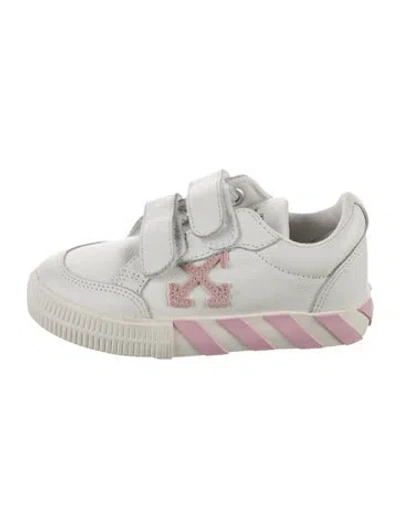 Pre-owned Off-white Kids' Vulcanized Sneakers In Pink/white