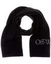 Off-white Knit Wool Scarf In Pink