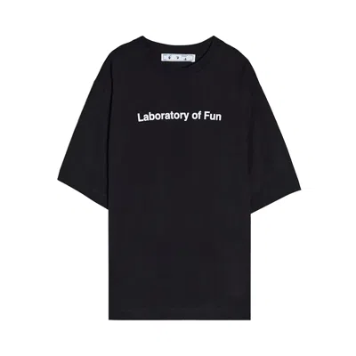 Pre-owned Off-white Laboratory Of Fun Short-sleeve T-shirt 'black/white' | Men's Size Xs