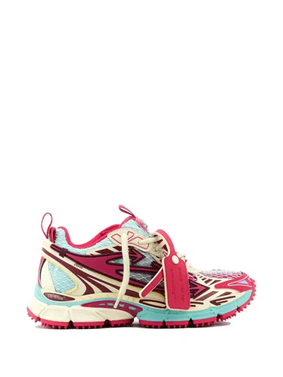 Off-white Lace-up Panelled Sneakers In Multi