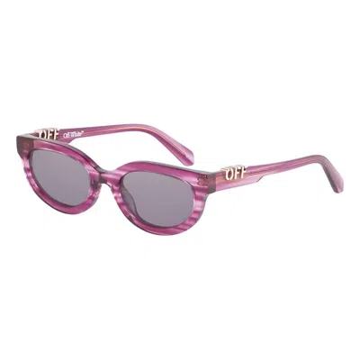 Off-white Ladies Black Cat Eye Sunglasses Oeri13dsparks 3707 In ["grey"]