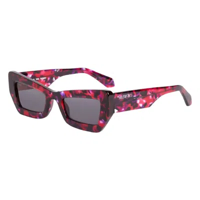 Off-white Ladies Black Square Sunglasses Oeri137aurora 2907 In ["grey"]