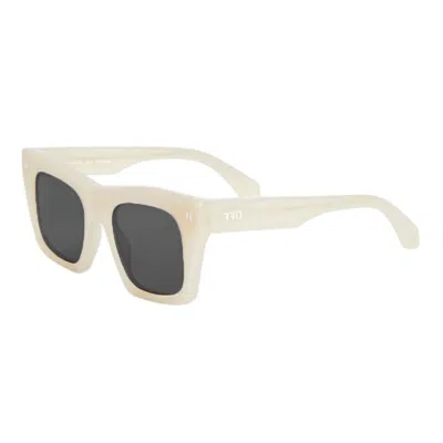 Off-white Ladies Black Square Sunglasses Oeri13yselma 6107 In ["grey"]
