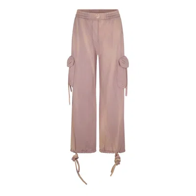 Off-white Laundry Cargo Track Bottoms In Nude