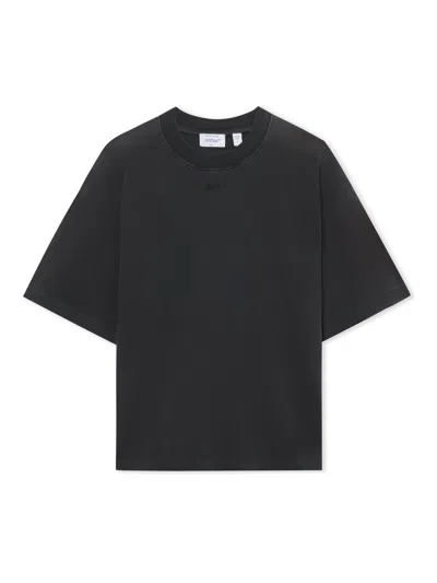 Off-white Laundry Off Stamp Skate T-shirt In Discharged Dark Slate Dark Slate