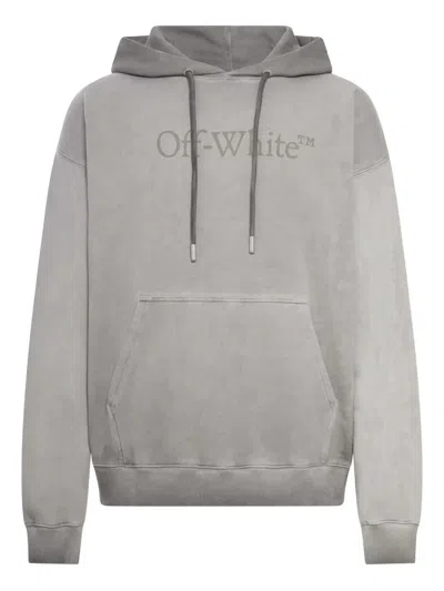 Off-white Laundry Skate Hoodie For Men In Gray