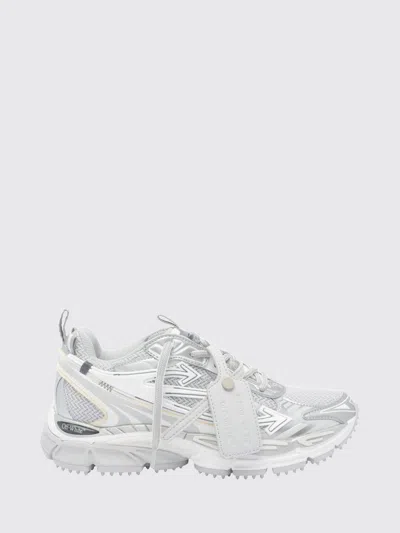 Off-white Leather And Mesh Be Right Back Sneakers With Logo Tag In Multi