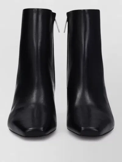 Off-white Leather Ankle Boots