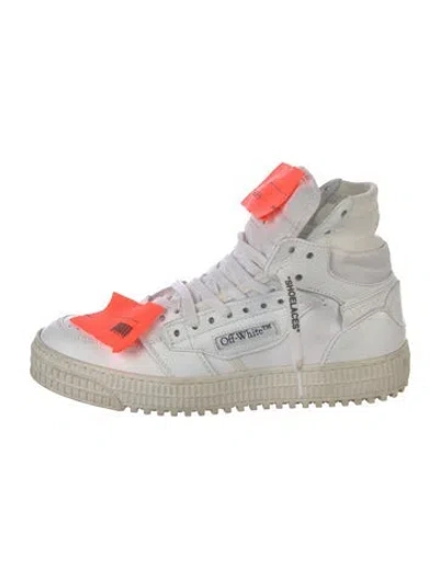 Pre-owned Off-white Leather Athletic Sneakers In White