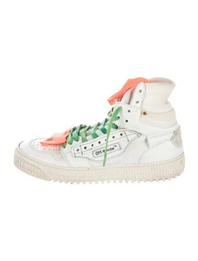Pre-owned Off-white Leather Athletic Sneakers In White
