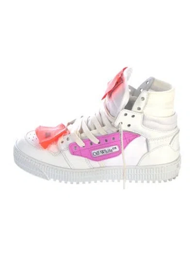 Pre-owned Off-white Leather Athletic Sneakers In White