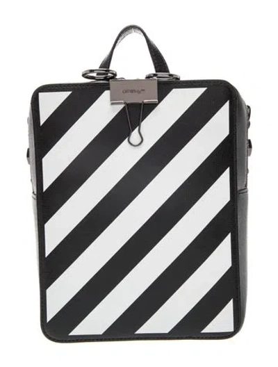Pre-owned Off-white Leather Backpack In White