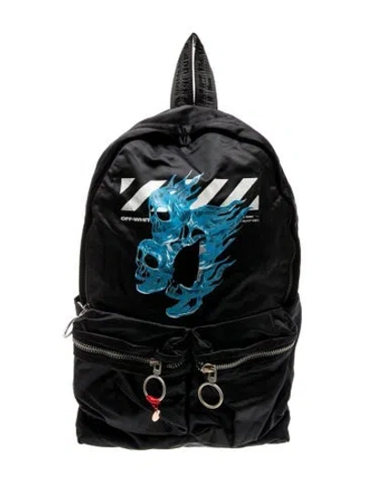 Pre-owned Off-white Leather Backpack In White