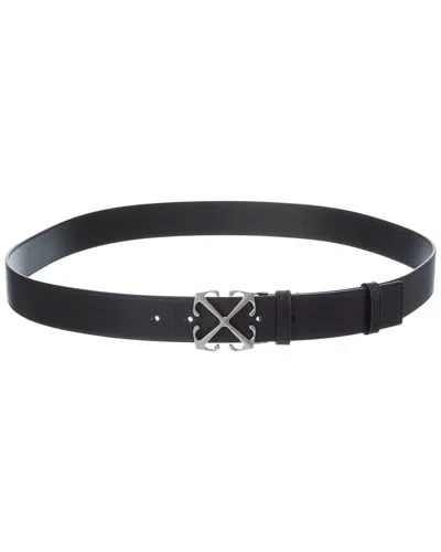Off-white ™ Leather Belt In Black