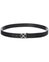 Off-white ™ Leather Belt In Black