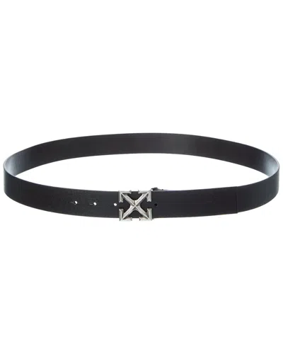 Off-white ™ Leather Belt In Black