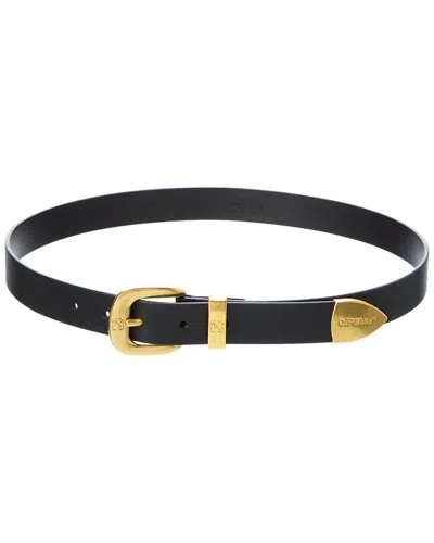 Off-white ™ Leather Belt In Black