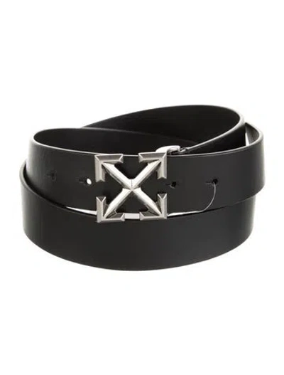 Pre-owned Off-white Leather Belt Kit In Black