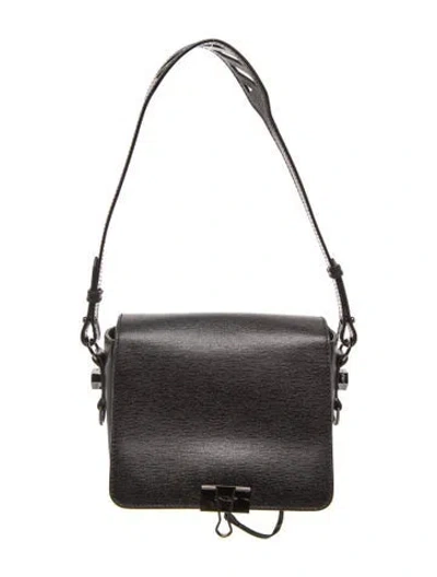 Pre-owned Off-white Leather Binder In Black