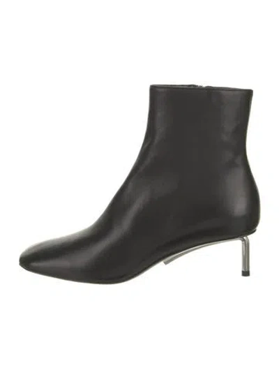 Pre-owned Off-white Leather Boots W/ Tags In Black