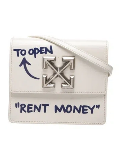 Pre-owned Off-white Leather Clutch In Neutrals