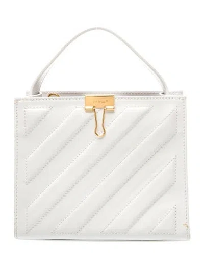 Pre-owned Off-white Leather Cross Tote In White