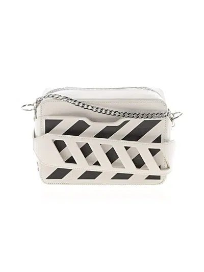 Pre-owned Off-white Leather Crossbody Bag
