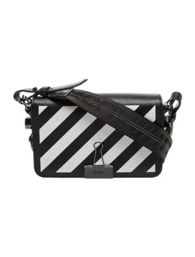 Pre-owned Off-white Leather Crossbody Bag In Multicolor