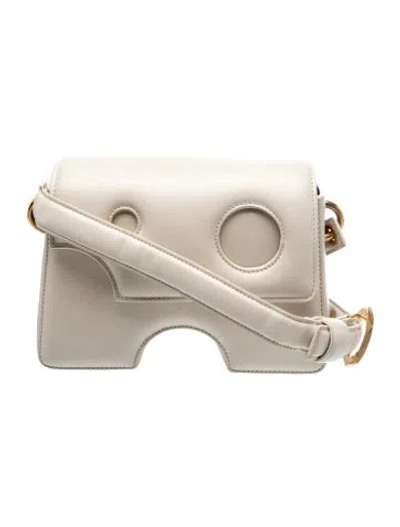 Pre-owned Off-white Leather Crossbody Bag In Neutrals