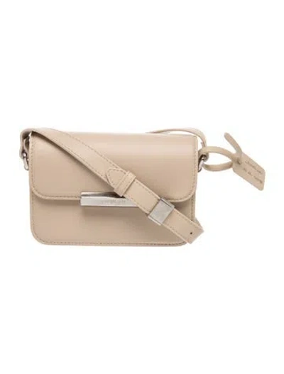 Pre-owned Off-white Leather Crossbody Bag In Neutrals