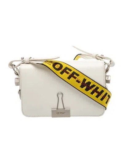 Pre-owned Off-white Leather Crossbody Bag In Neutrals