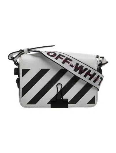 Pre-owned Off-white Leather Crossbody Bag In White