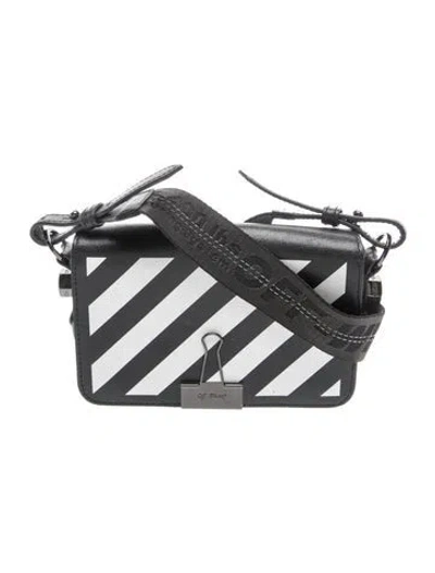 Pre-owned Off-white Leather Diagonals In Black