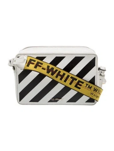 Pre-owned Off-white Leather Diagonals In White