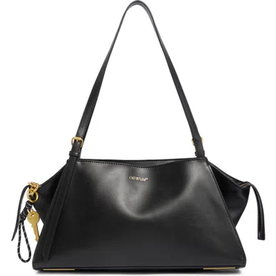 Off-white Leather Hobo Bag In Black