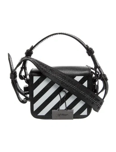 Pre-owned Off-white Leather Hobo In Black