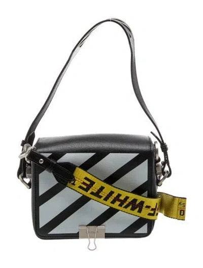 Pre-owned Off-white Leather Hobo In Black