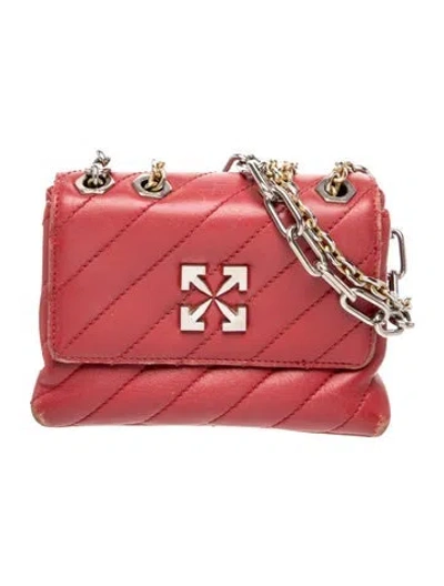 Pre-owned Off-white Leather Jacakhammer In Pink