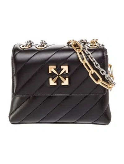 Pre-owned Off-white Leather Jackhammer 19 In Black