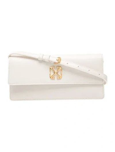 Pre-owned Off-white Leather Jitney 1.0 In White