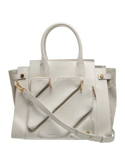 Pre-owned Off-white Leather Large City Large 2023 In Neutral