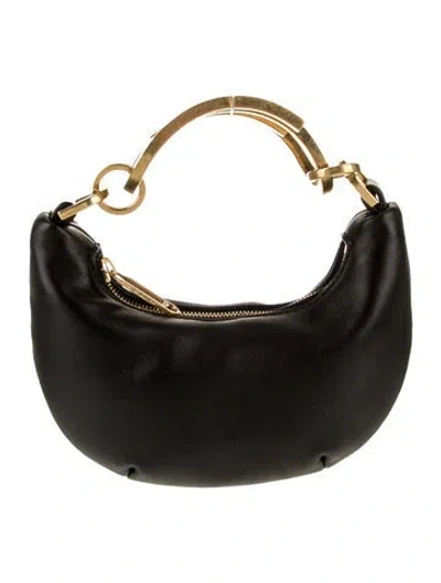 Pre-owned Off-white Leather Logo In Black